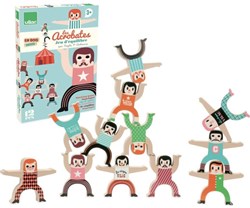 Vilac jeu d'équilibre en bois acrobates jeu d'empilement Ingela P. Arrhenius
