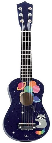 Vilac guitare jouet en bois arc-en-ciel Andy Westface bleu guitare enfant