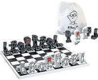 Vilac jeu d'échecs design Keith Haring jouet en bois décoratif