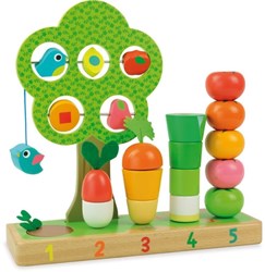 Vilac jeu de comptage en bois apprendre à compter légumes jouet éducatif