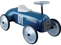 Vilac porteur vintage bleu pétrole en métal tricycle pour enfants