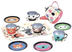 Vilac service à thé jouet musical avec illustrations d’animaux de cirque