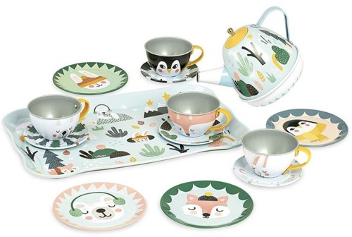 Vilac service à thé musical glace - vaisselle jouet avec musique et animaux