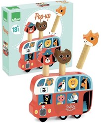 Vilac bus pop-up jouet en bois figurines à ressort Ingela Arrhenius