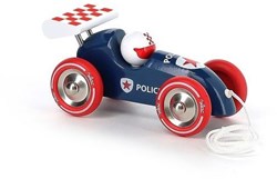 Vilac voiture de police jouet - voiture à tirer pour enfants