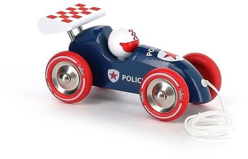 Vilac voiture de police jouet - voiture à tirer pour enfants