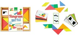 Vilac tangram jeu de réflexion set en bois avec 100 cartes