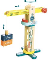 Vilac grue en bois jouet avec conteneurs magnétiques 34 cm
