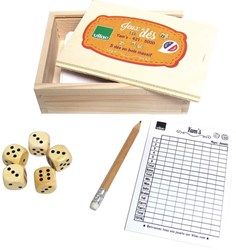 Vilac jeu de dés en bois Yam's jeu familial classique éducatif