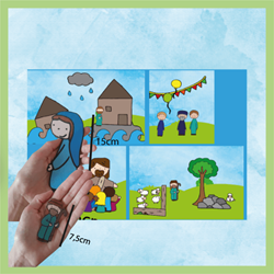 de Wonderwolk figurines en feutrine éducatives histoires bibliques enfants