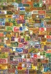 D-Toys puzzle collage vintage billets de banque 1000 pièces puzzle