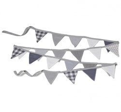 Planet Happy guirlande fanions grise 3 mètres décoration fête