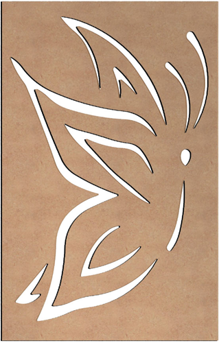 Gomille décoration papillon en MDF pour loisirs créatifs