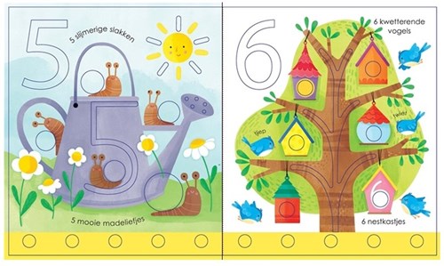 Usborne livre à toucher apprendre à compter - livre interactif enfant 2+-3