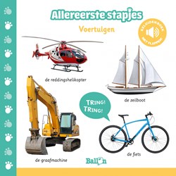 Ballon geluidenboek voertuigen voor peuters en kleuters - interactief boek