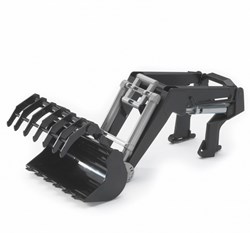 Bruder Accessoires Frontlader met Grijpvork - Tractor 3000 Serie Speelgoed
