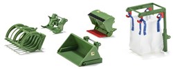 Siku ensemble d'accessoires pour chargeur frontal 1:32 - extension tracteur jouet