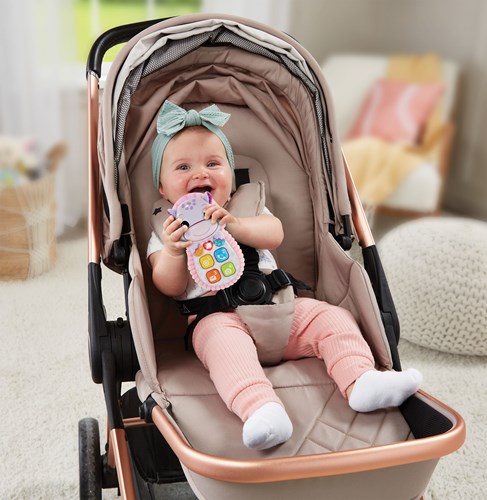 Téléphone jouet VTech Hippofoontje rose interactif bébé-2