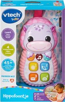 Téléphone jouet VTech Hippofoontje rose interactif bébé-3