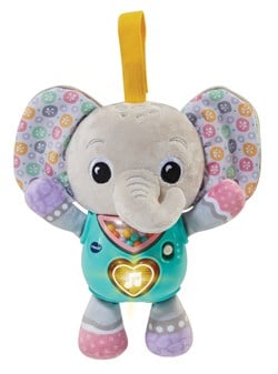 VTech knuffel olifantje - interactief speelgoed grijs multicolor