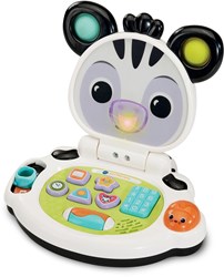 VTech educatieve baby laptop zebra - interactief speelgoed voor peuters