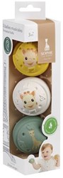 Vulli muzikale speelballen babyspeelgoed natuurlijk rubber gehoor stimulatie
