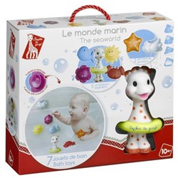 Vulli badspeelgoed Sophie de giraf waterwereld 7-delig babyset