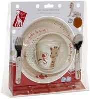 Vulli Sophie de giraf maaltijdset - kinderservies - 5-delig - rood