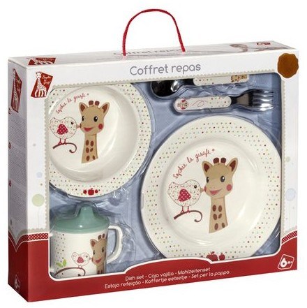 Vulli Sophie de giraf maaltijdset - eetsetje baby - servies - 5-delig