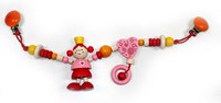 Hess wagenspanner prinses houten baby speelgoed roze