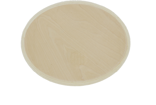 Hobbygroep disque mural ovale en bois décoration créative 28x22 cm
