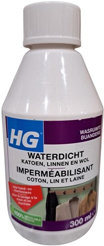 HG waterdicht katoen linnen wol textiel 300ml - waterafstotend