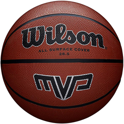 Wilson basketball MVP orange taille 5 - ballon en caoutchouc durable