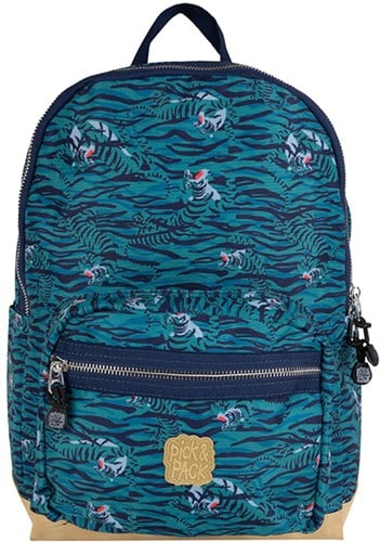 Pick & Pack Tiger Skin Backpack L / Dusty green