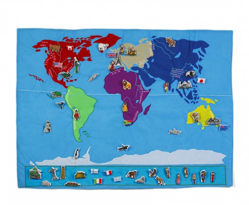Diverse merken Wereldkaart (exclusief kaartjes)