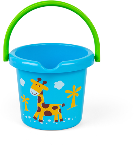 Gowi seau jouet - seau de plage bleu 18 cm pour enfants