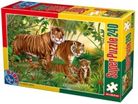 D-Toys Wild Animals - Tigers - 240 Teile