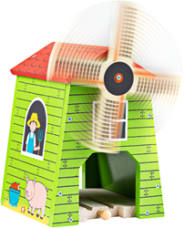 Bigjigs Houten Treinrails - Plattelands Windmolen
