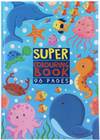 Kleurboek Super 96 pagina's voor kinderen - 1 stuk / kleur - willekeurig geleverd