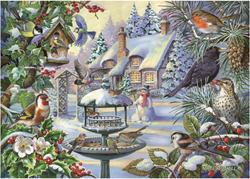 House of Puzzles DUE-Est. 16/07 Winter Birds BIG 500 Puzzle