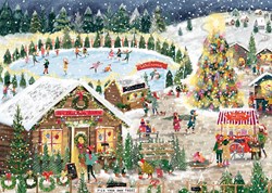 Falcon puzzle Winter Village - 1000 pièces - puzzle adulte