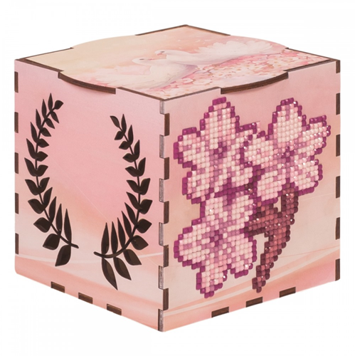 Wizardi Diamond Painting Sakura boîte en bois - plaisir créatif