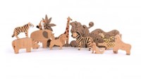 Bajo speelgoed jungle dieren set - educatief karton spel-2