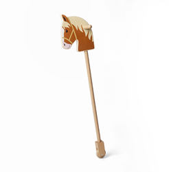 BigJigs cheval bâton en bois jouet - cheval à bascule en bois durable