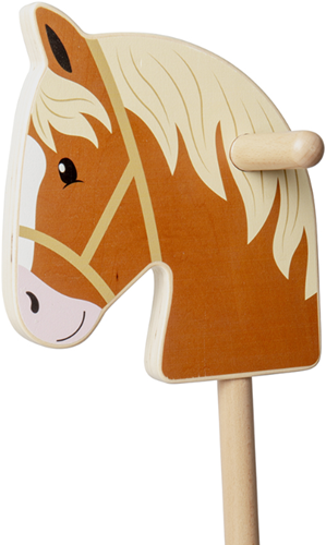 BigJigs houten hobbelpaard speelgoed - duurzaam houten stokpaard-2