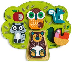 Djeco houten puzzel dieren Oski - bos thema - FSC hout
