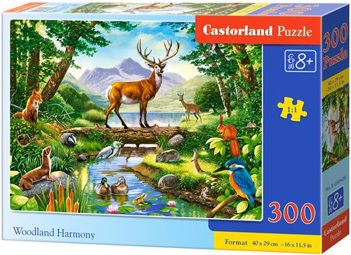 Castorland puzzle animaux Woodland Harmony 300 pièces carton-2