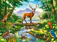 Castorland puzzle animaux Woodland Harmony 300 pièces carton