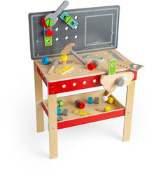 BigJigs établi en bois jouet pour enfants - établi avec outils