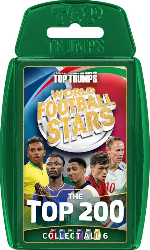 Winning Moves voetbalkaartspel World Football Stars Top Trumps 200